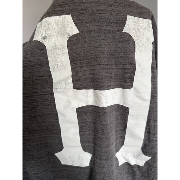 HUF Mens Classic Tee, front pocket with huf logo, back "H"logo, gray, size M - Picture 5 of 7